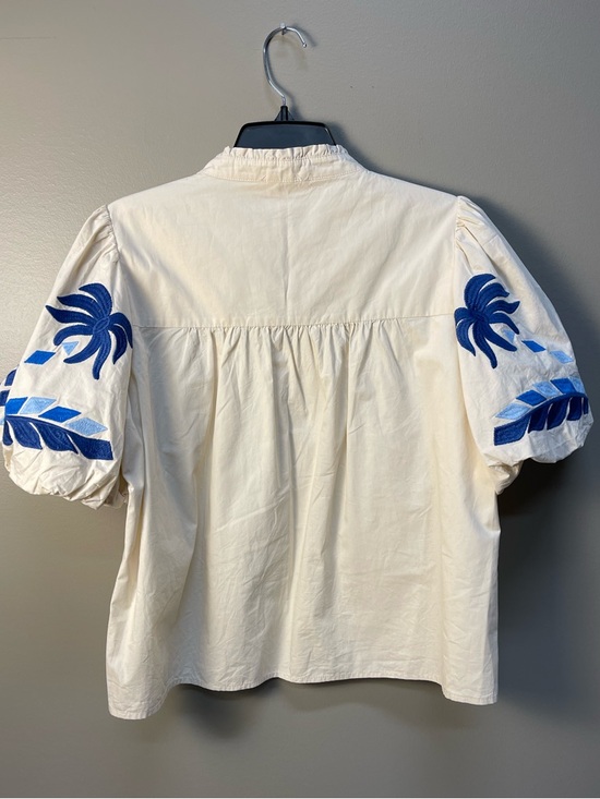THML Cream Shirt with embroidery Stitching - Picture 2 of 5